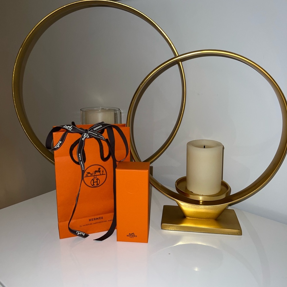 Hermes mini shopping bag with perfume/colone box